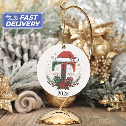 Custom Christmas Initial Ornament for 2025 product