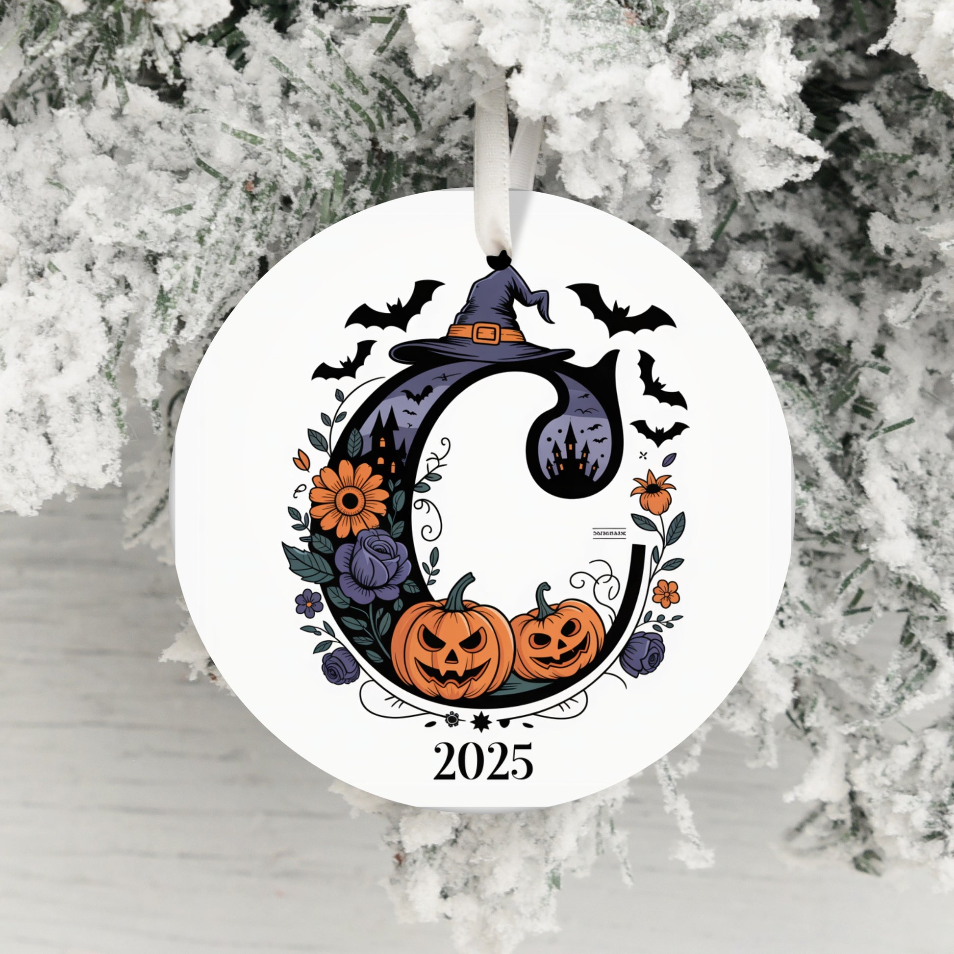 Personalized Halloween Monogram Ornament 2025 product type