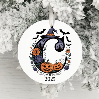 Personalized Halloween Monogram Ornament 2025 product type