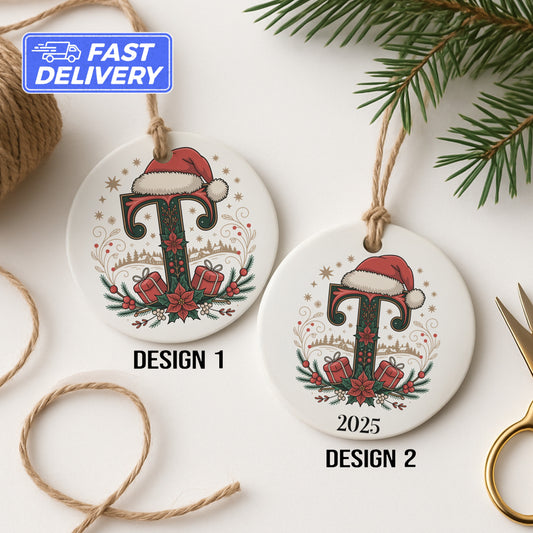 Personalized Christmas Ornaments Santa Hat Product