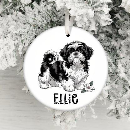 Customizable Holiday Dog Ornament Christmas product