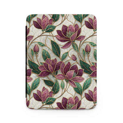 Elegant Purple and Green Floral Pattern Design Cover