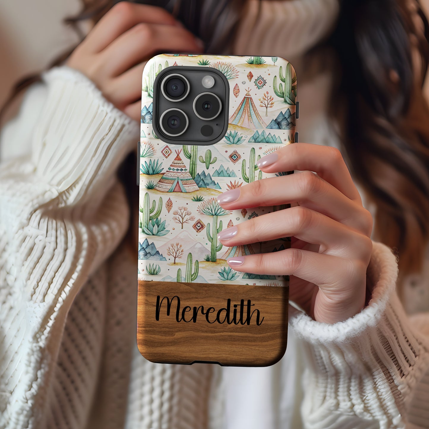 Custom Desert Landscape Meredith Phone Case