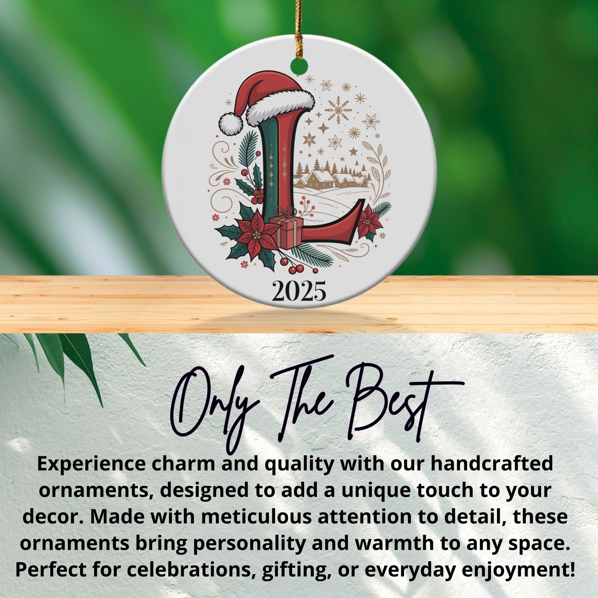 Personalized 2025 Christmas Ornament Holiday Decor product type