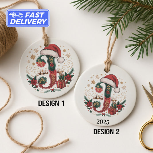Personalized Christmas Initial Ornament product type