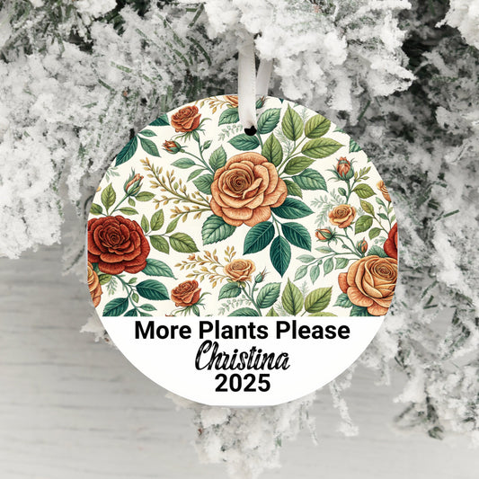 Floral More Plants Please Christina 2025 ornament product type