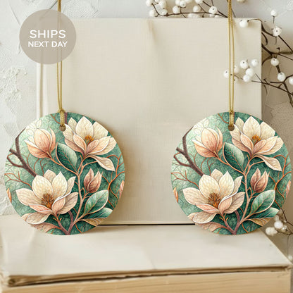 Elegant Floral Pattern Round Hanging Decoration Ornament