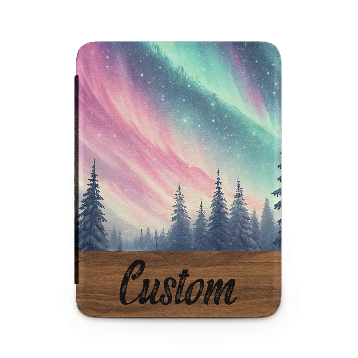 Cozy Forest Custom Aurora Borealis Design Case