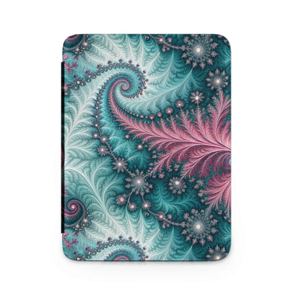 Fractal Inspired Turquoise and Pink Design Case