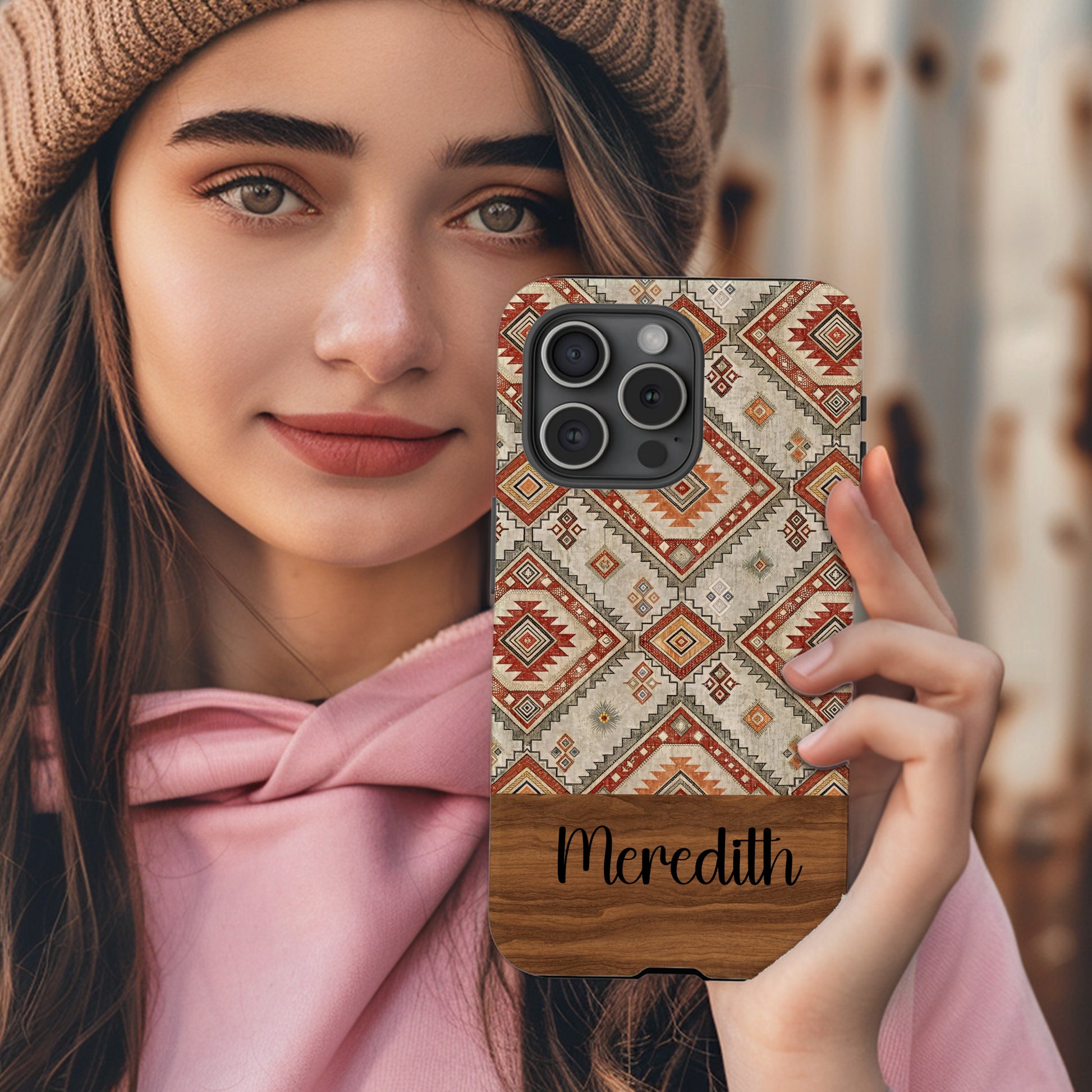 Personalized Tribal Pattern Meredith Phone Case
