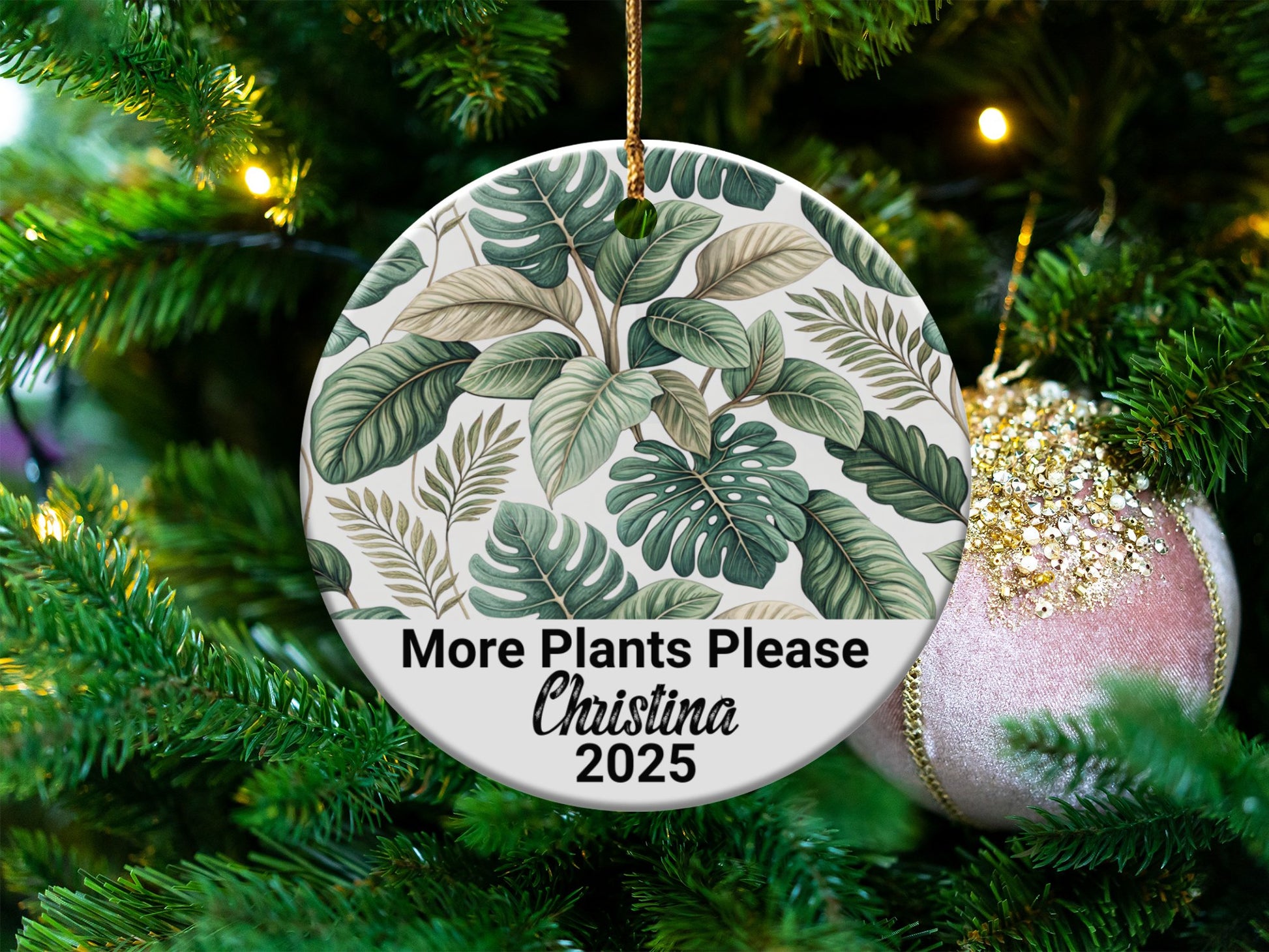 More Plants Please Customizable Ornament product