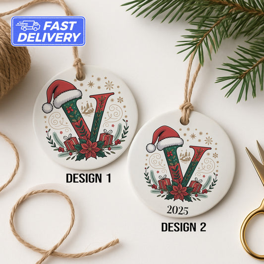 Personalized Christmas Alphabet Ornament product