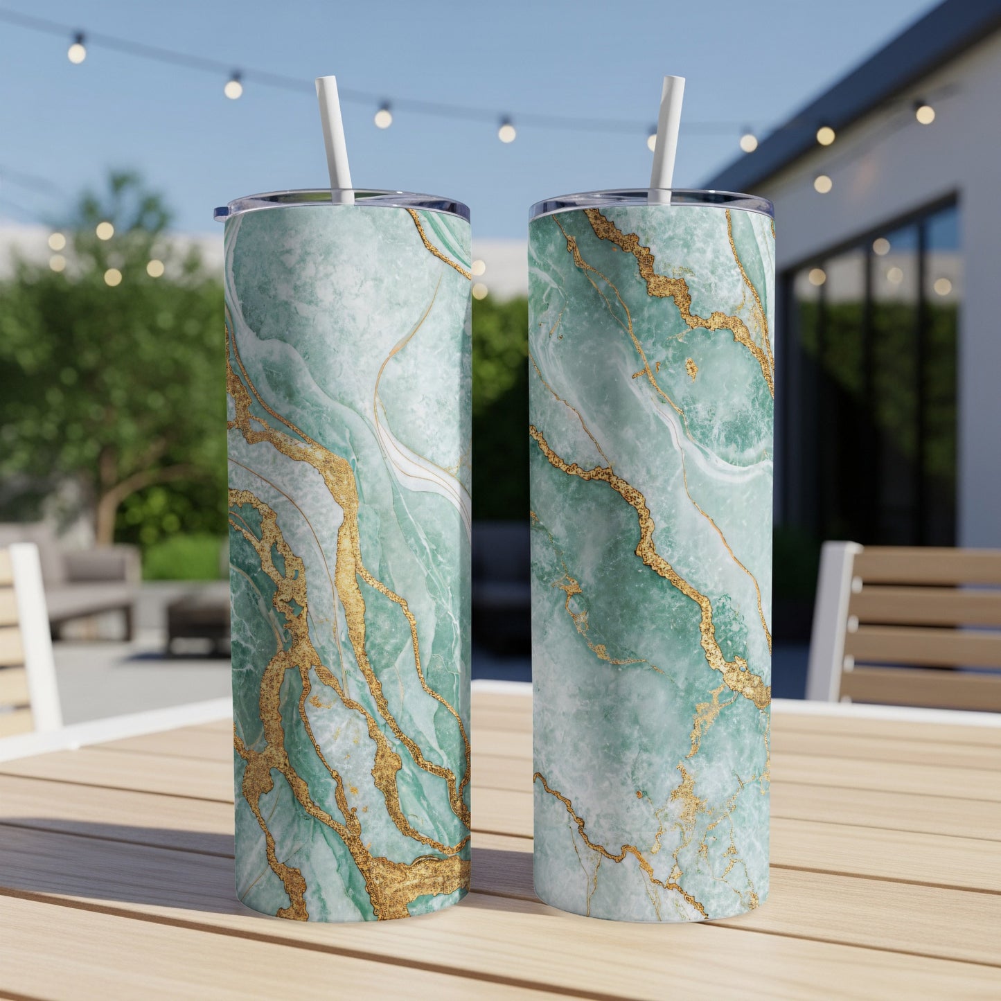 Elegant Marble Design Insulated Tumbler product