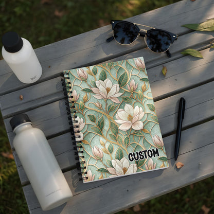 Beautifully Illustrated Custom Floral Notebook