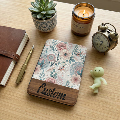Personalized Floral Design Custom Journal Notepad