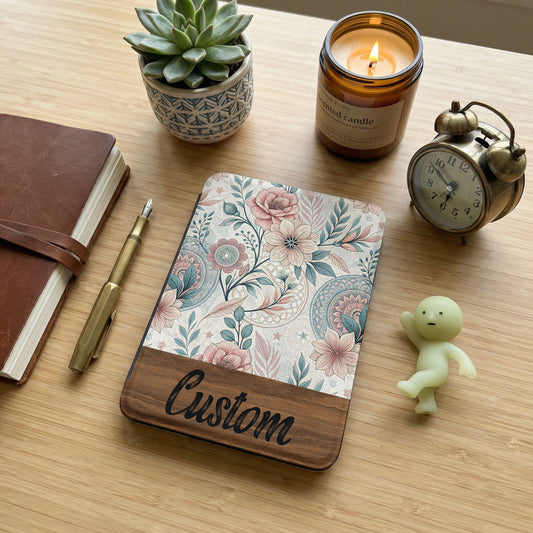 Personalized Floral Design Custom Journal Notepad