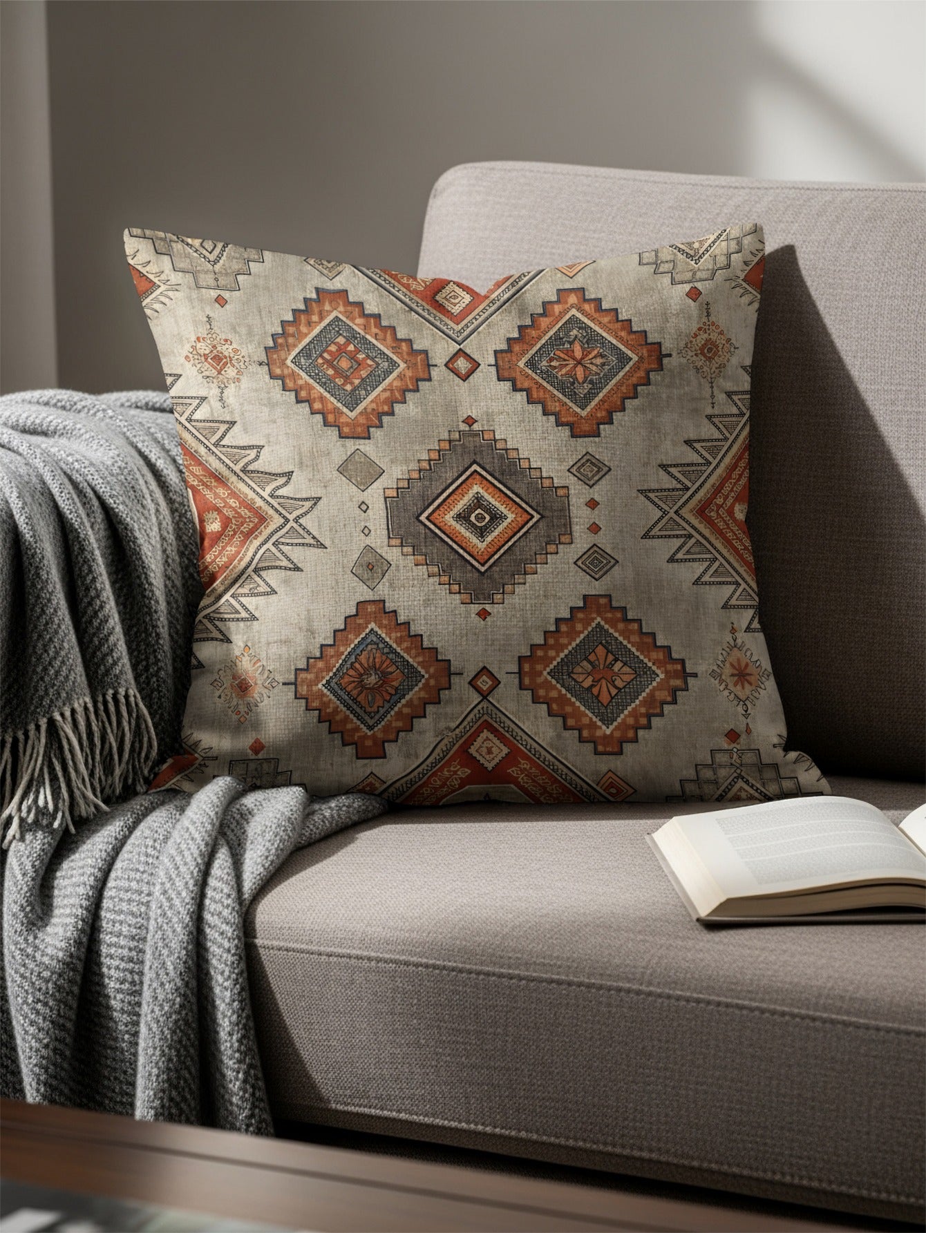 Aztec Pattern Decorative Throw Pillow for Home Decor