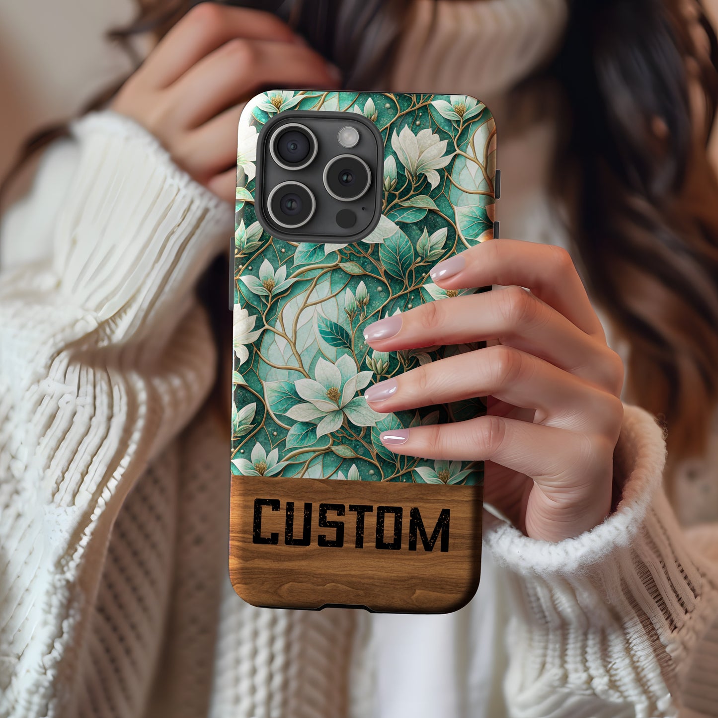 Custom Floral Design iPhone Case for Stylish Protection