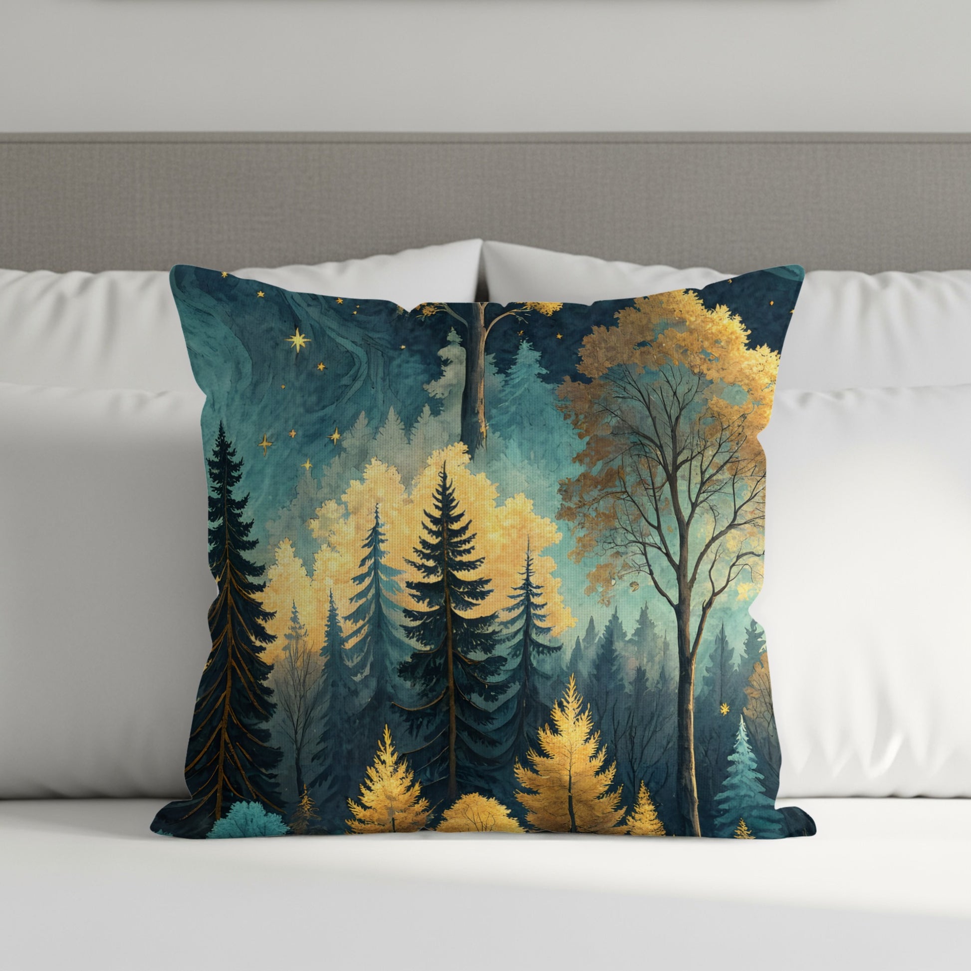 Enchanted Forest Design Decorative Pillow Cushion