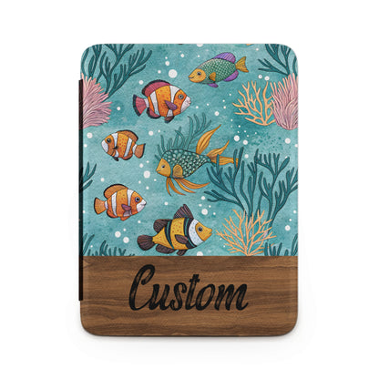 Custom Underwater Fish Design Wooden Cutting Board