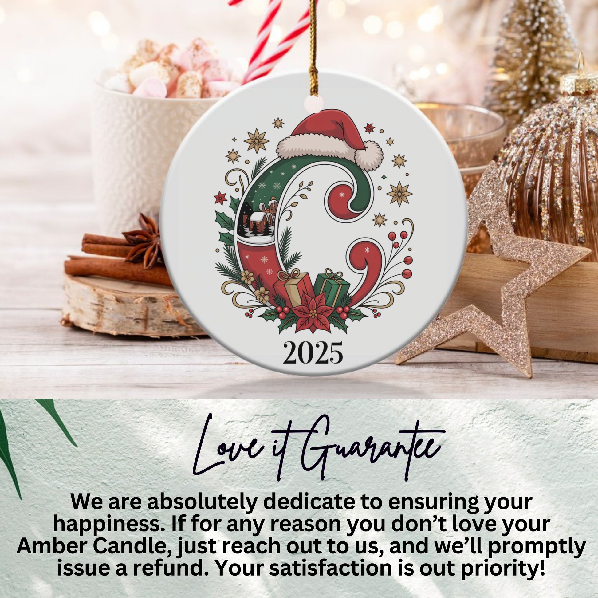 Personalized Holiday Ornament 2025 Christmas product