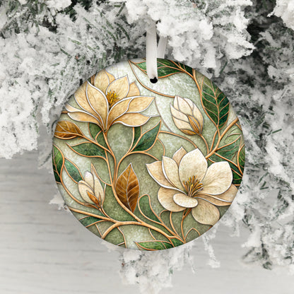 Elegant Floral Ornament Design for Holiday Decoration
