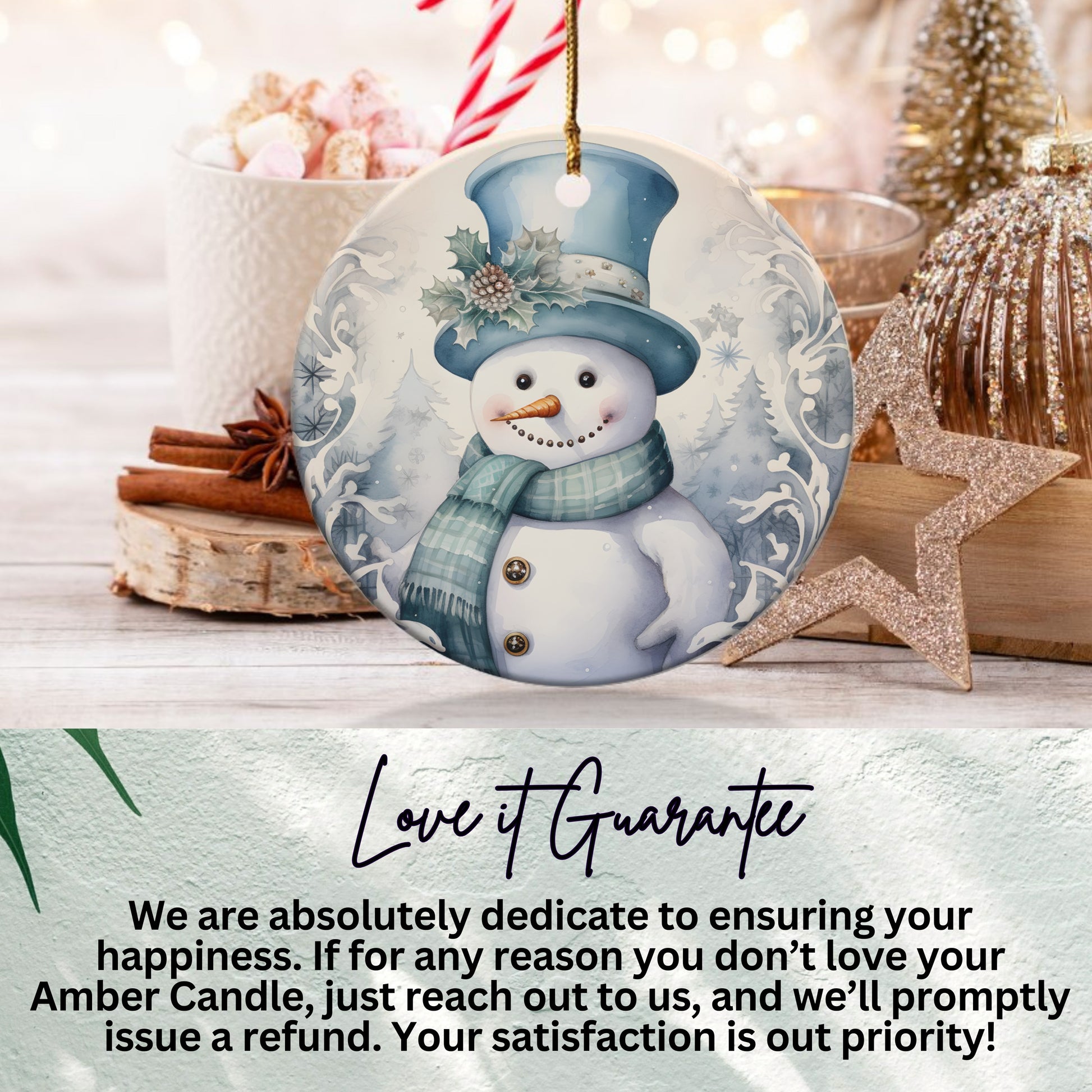 Snowman Christmas Tree Ornament Product