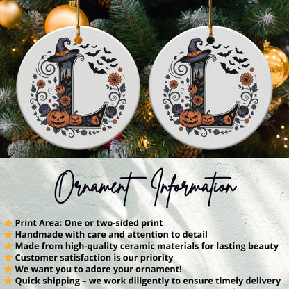 Spooky Halloween Letter L Ornament product type