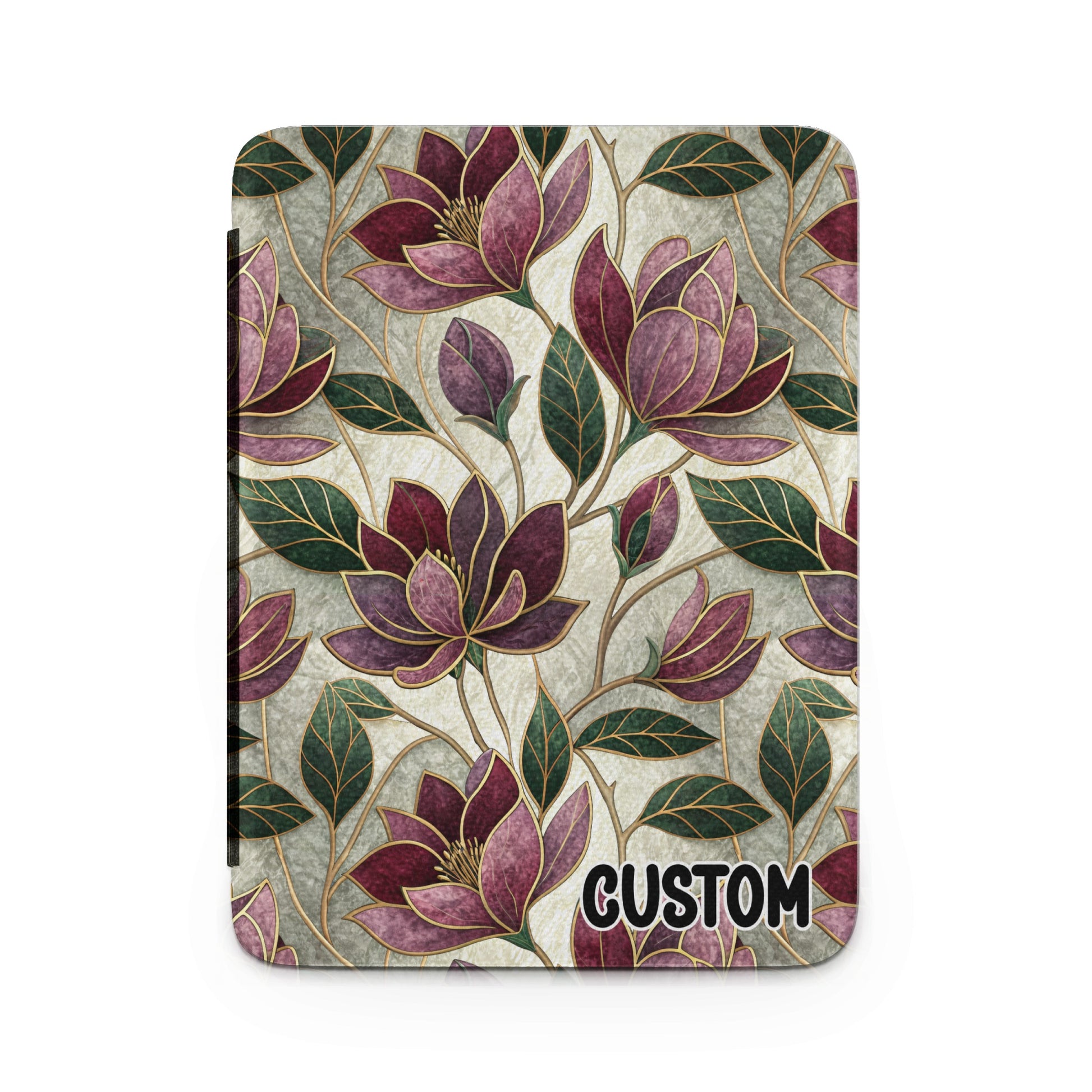 Elegant Floral Pattern Custom Book Cover