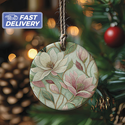 Elegant Floral Ornament for Christmas Tree Decor
