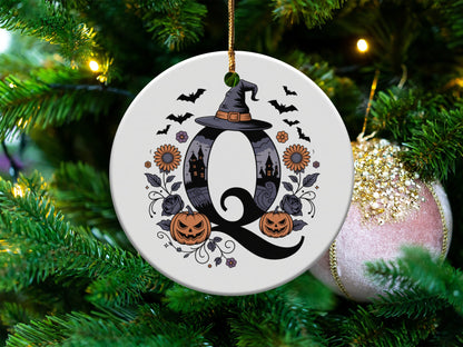 Halloween Witch Hat Pumpkins Christmas Ornament product type