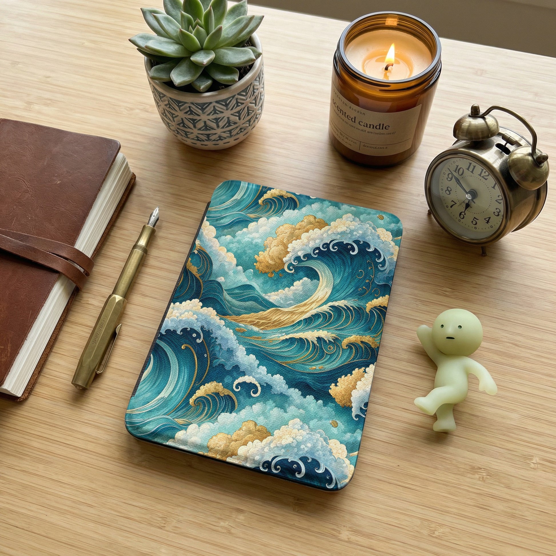 Ocean Waves Design Hardcover Journal for Everyday Use