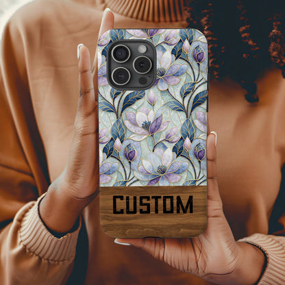 Custom Floral Pattern Phone Case Unique Design