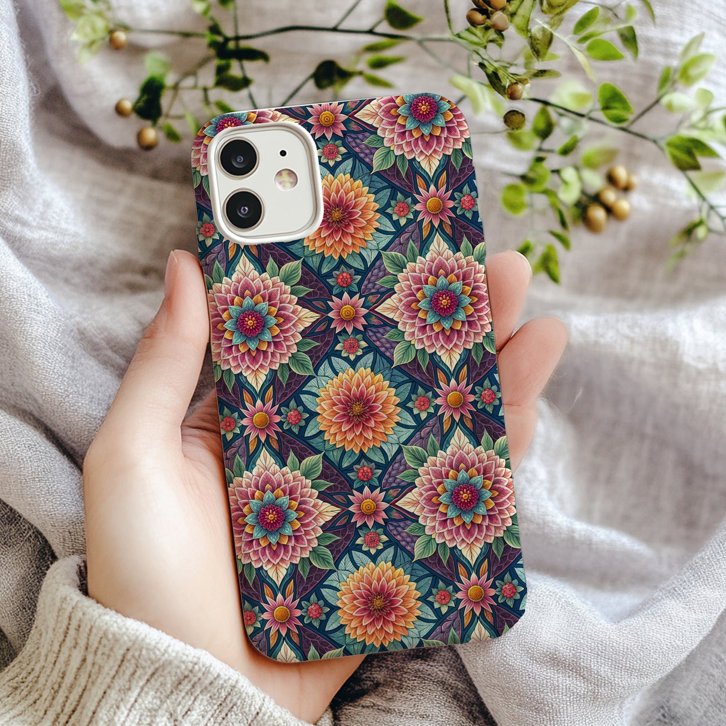Vibrant Floral Pattern Phone Case for Stylish Protection