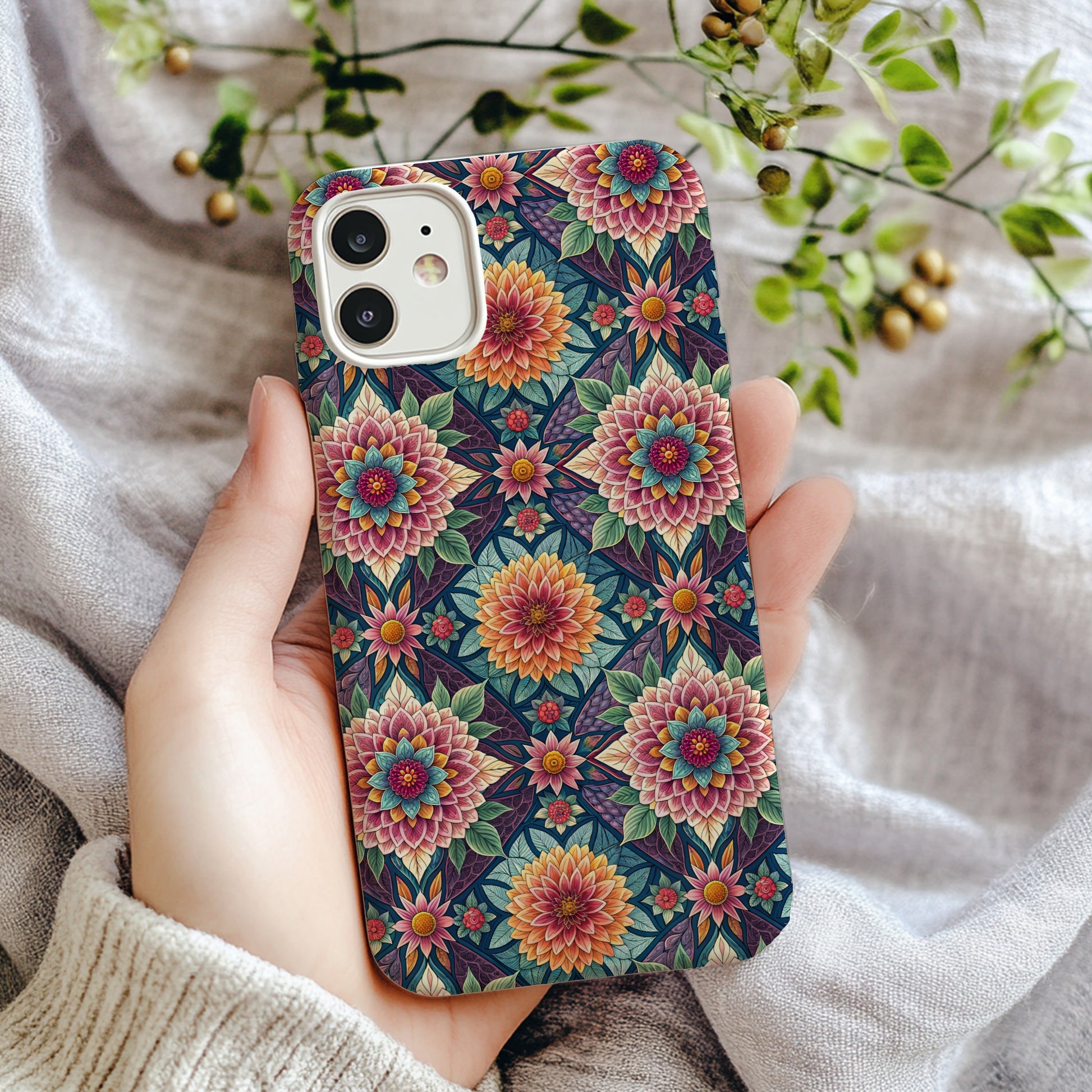 Vibrant Floral Pattern Phone Case for Stylish Protection