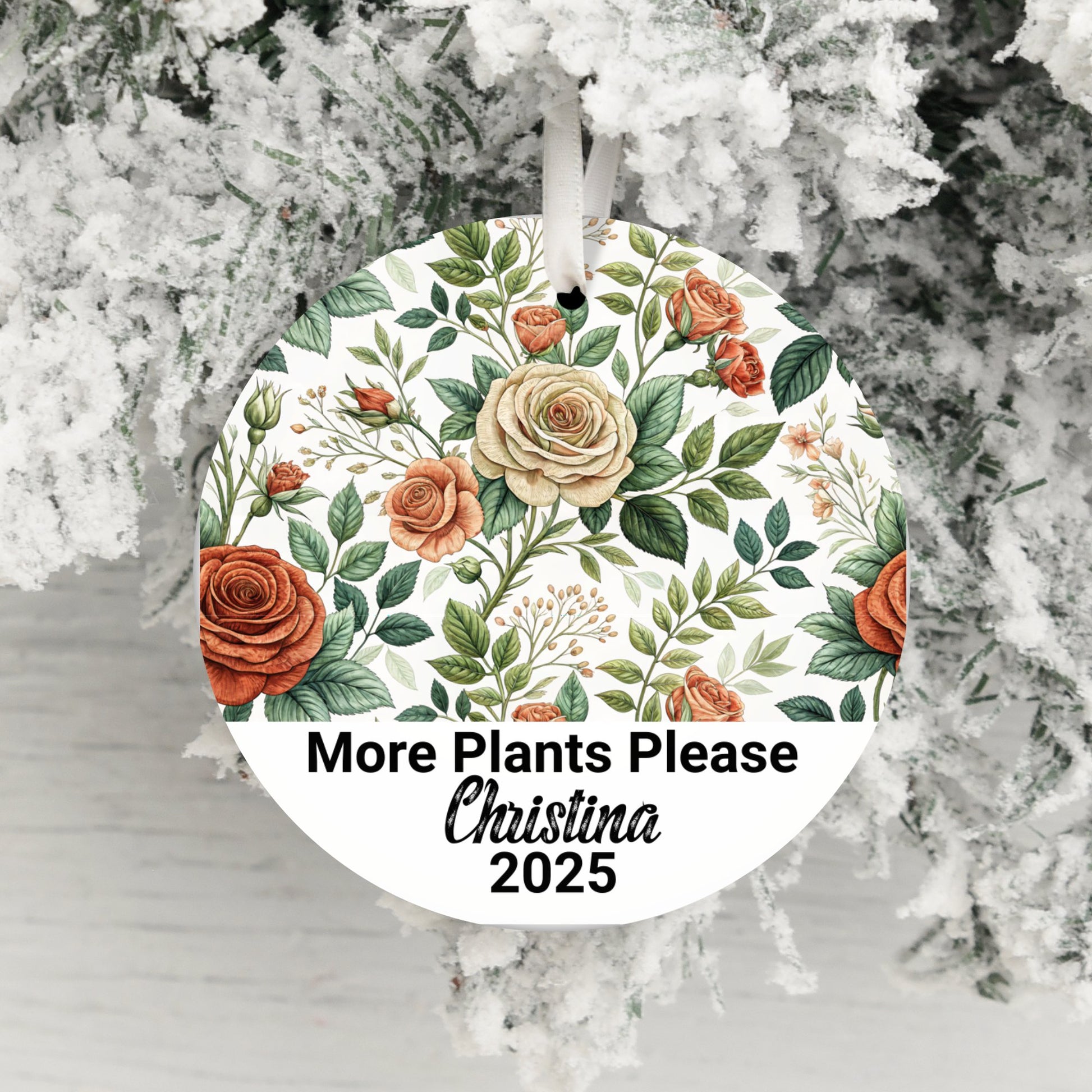 Personalized More Plants Please Ornament product