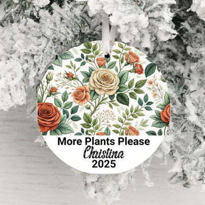 Personalized More Plants Please Ornament product
