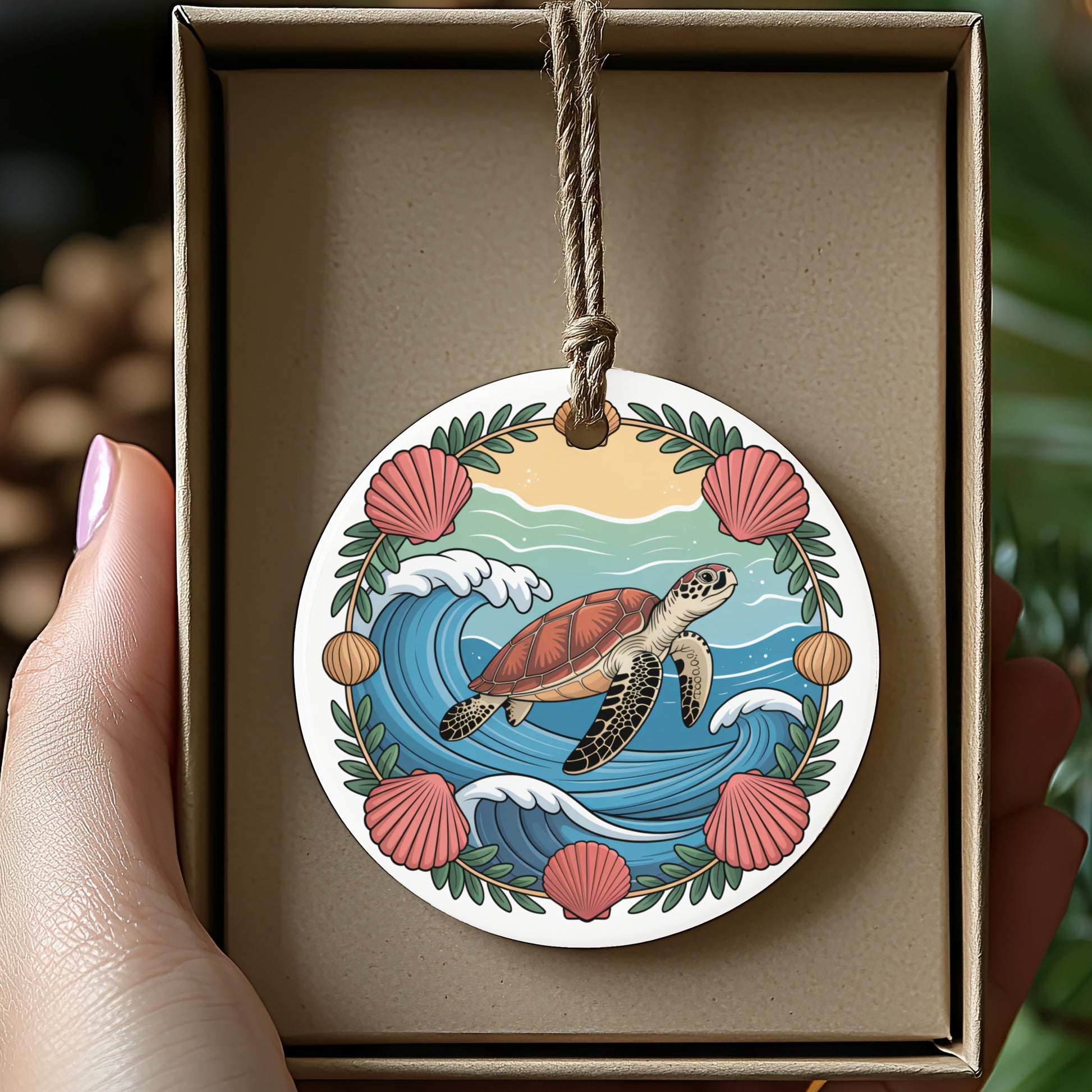 Beautifully Designed Sea Turtle Ornament Product