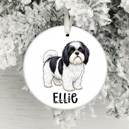 Personalized Shih Tzu Christmas Ornament product type