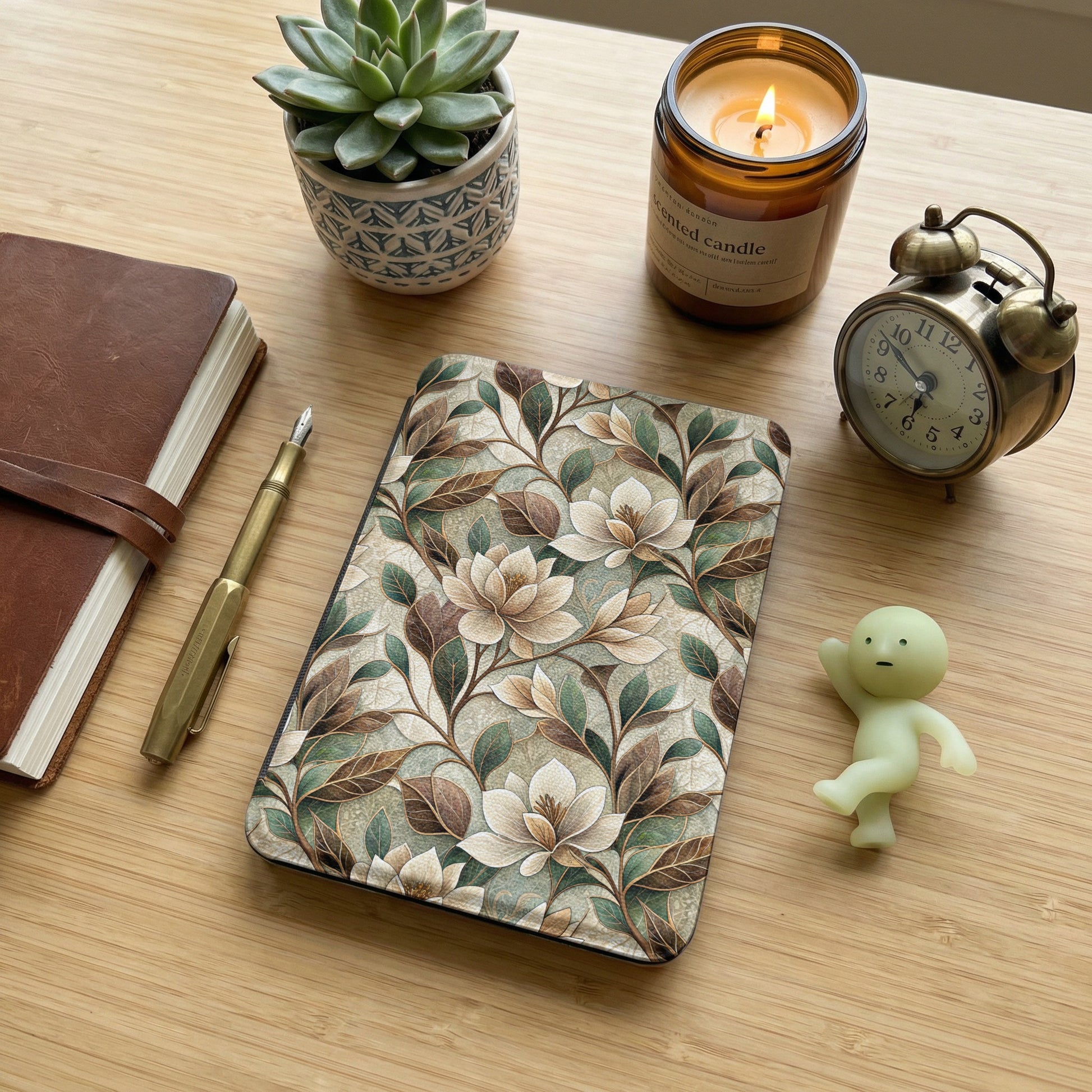 Floral and Leaf Patterned Journal Notebook Product