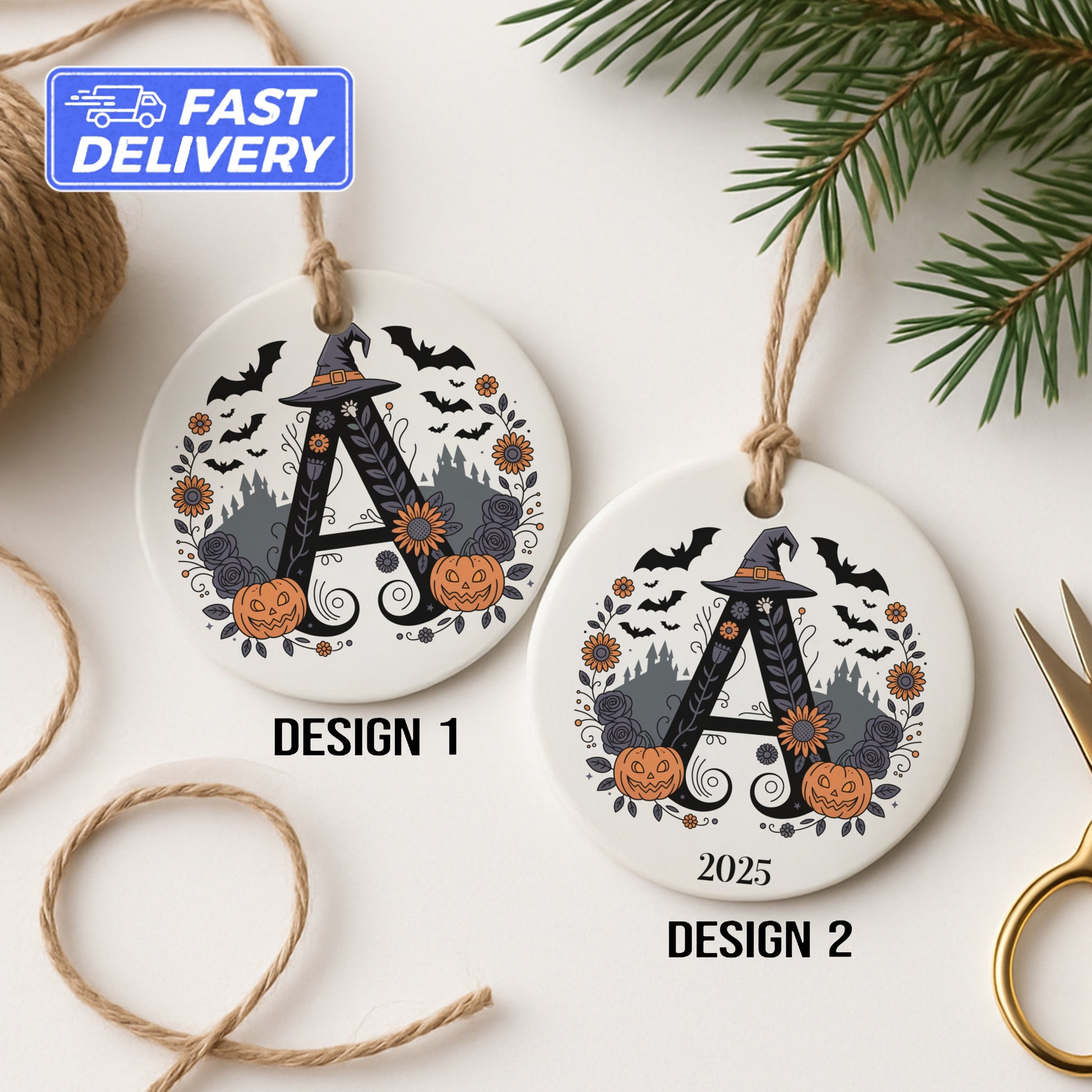 Customizable Halloween Themed Ornament product