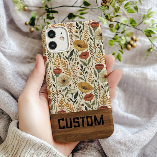 Custom Floral Pattern Phone Case For Stylish Protection