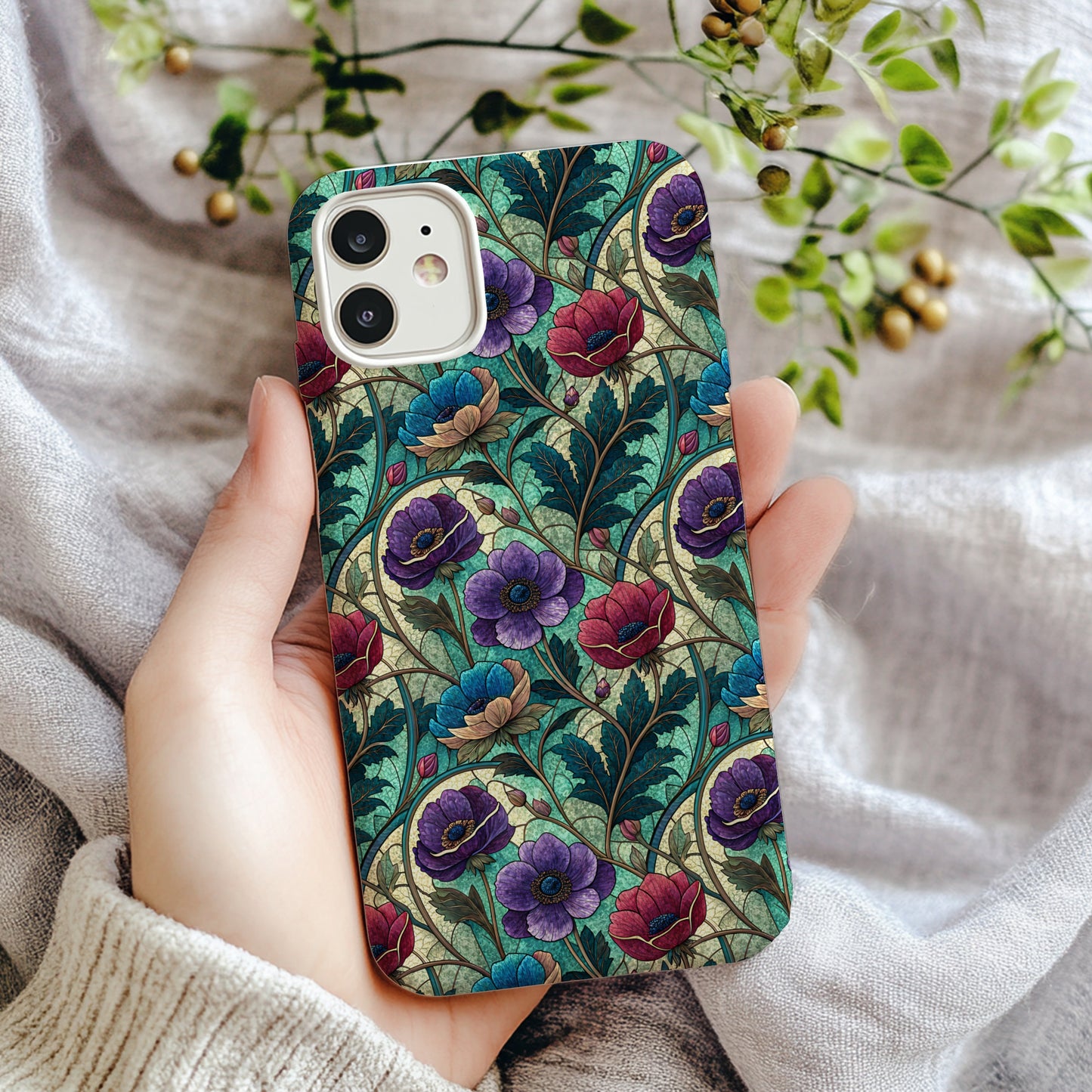 Colorful Floral Pattern Design Phone Case