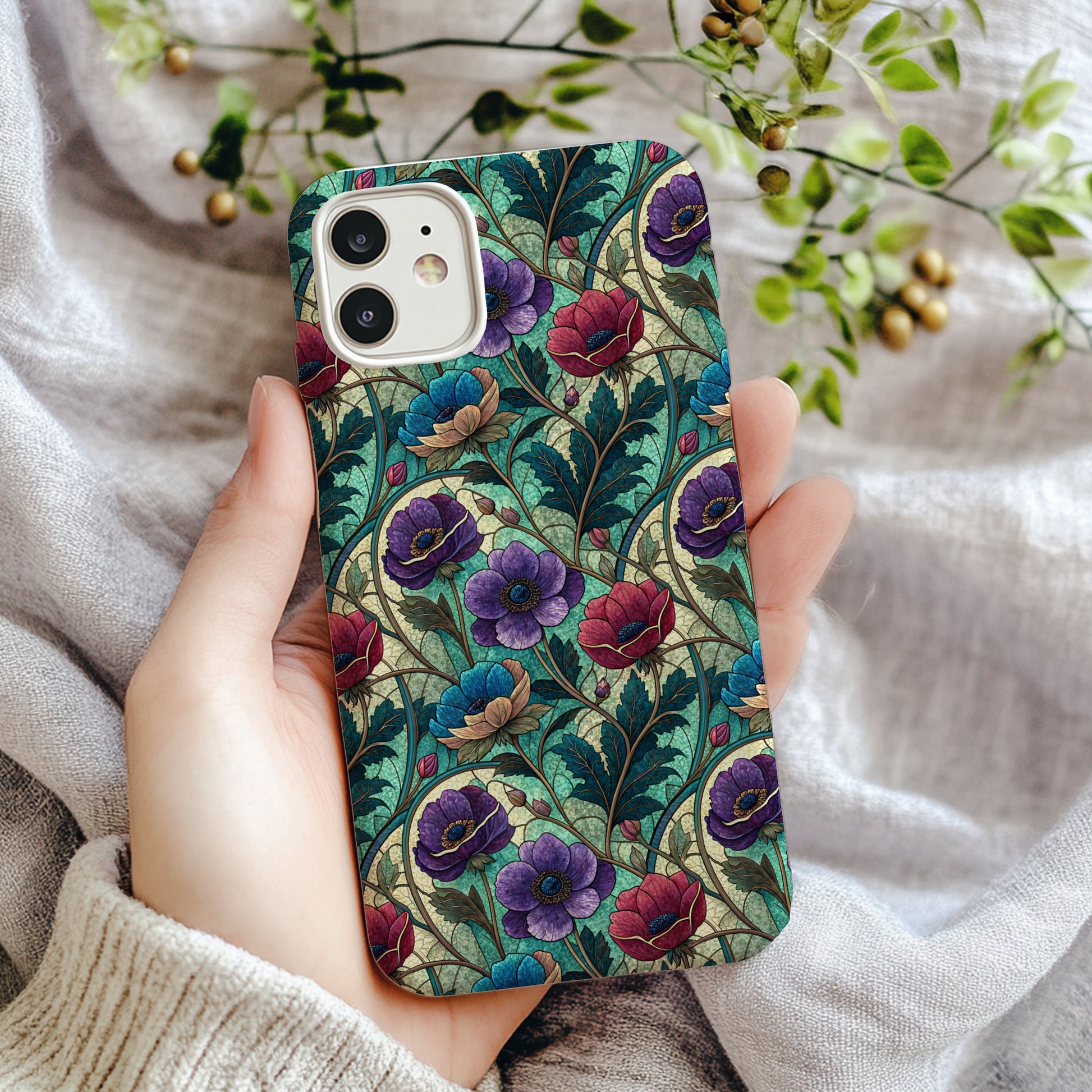 Colorful Floral Pattern Design Phone Case