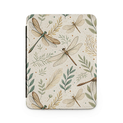 Dragonfly and Leaf Pattern Design Tablet Cover