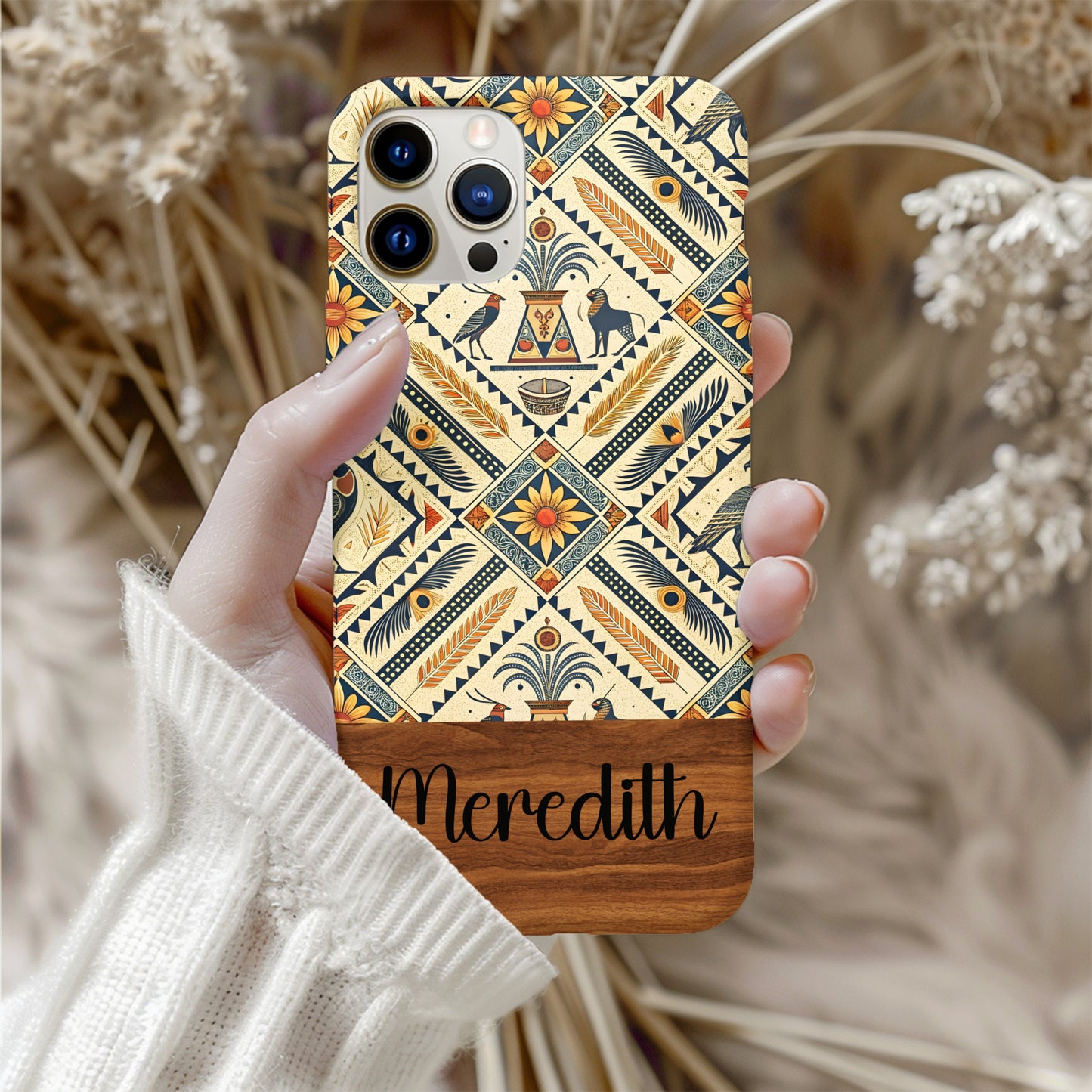Birds Flowers Animal Pattern Artwork Graphic Custom Phone Case - Walk Greener