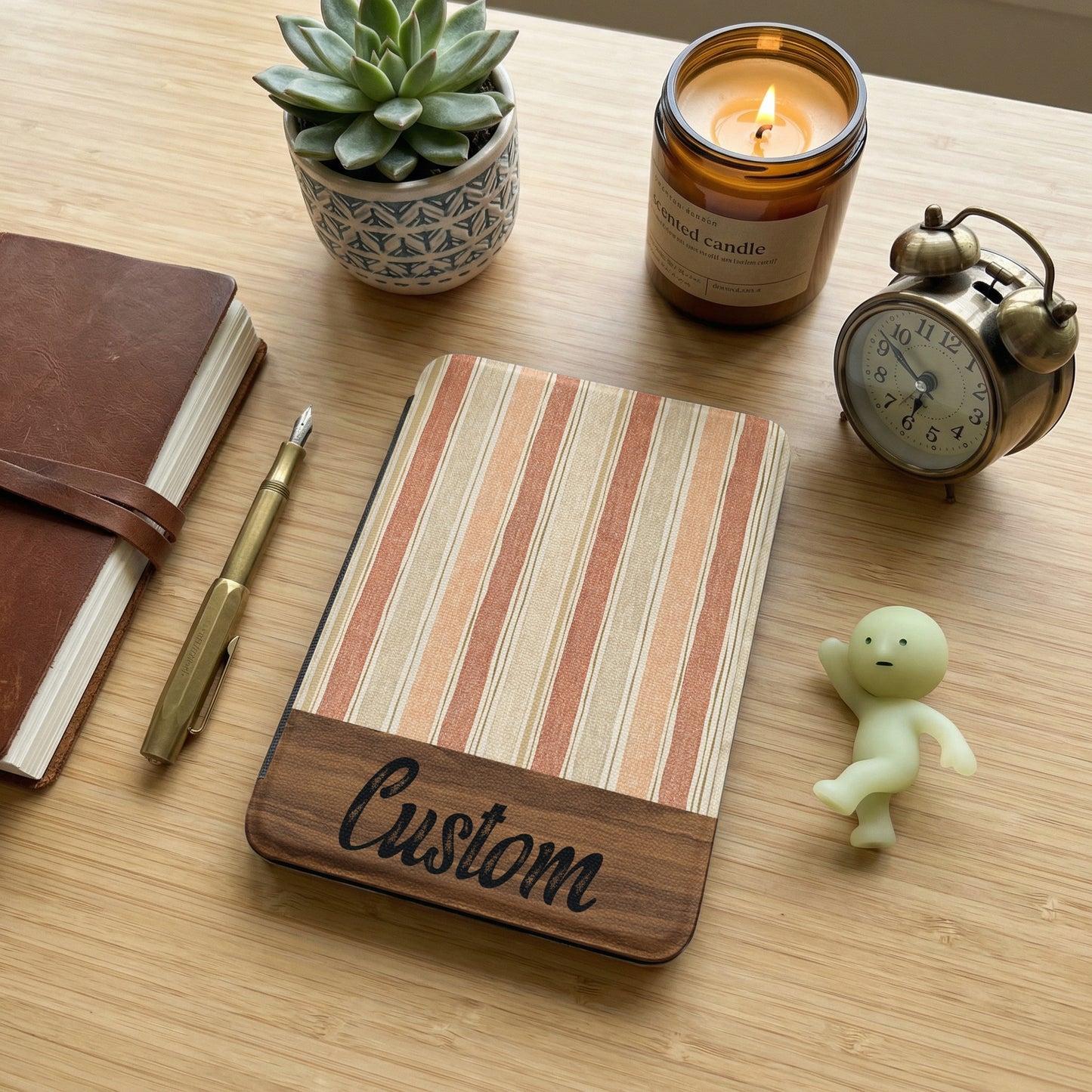 Personalized Custom Designed Wooden Decorative Notebook