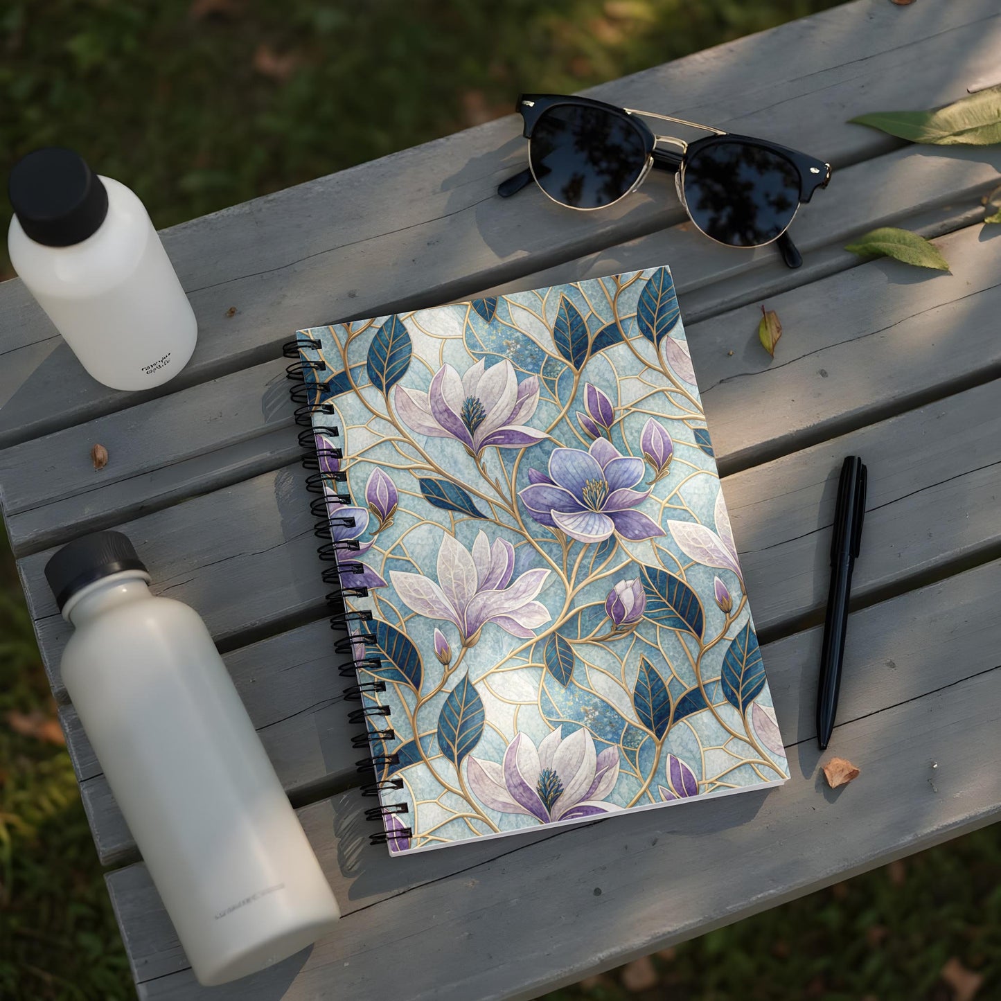 Elegant Floral Pattern Spiral Notebook for Daily Use