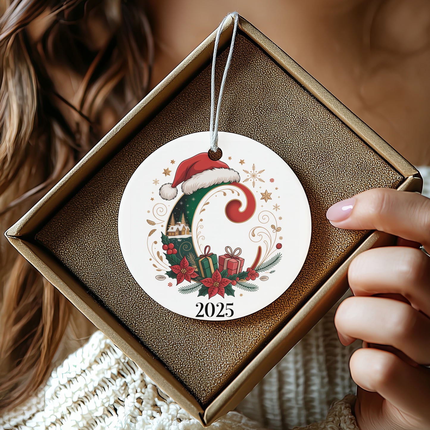 2025 Santa Hat Christmas Tree Ornament product