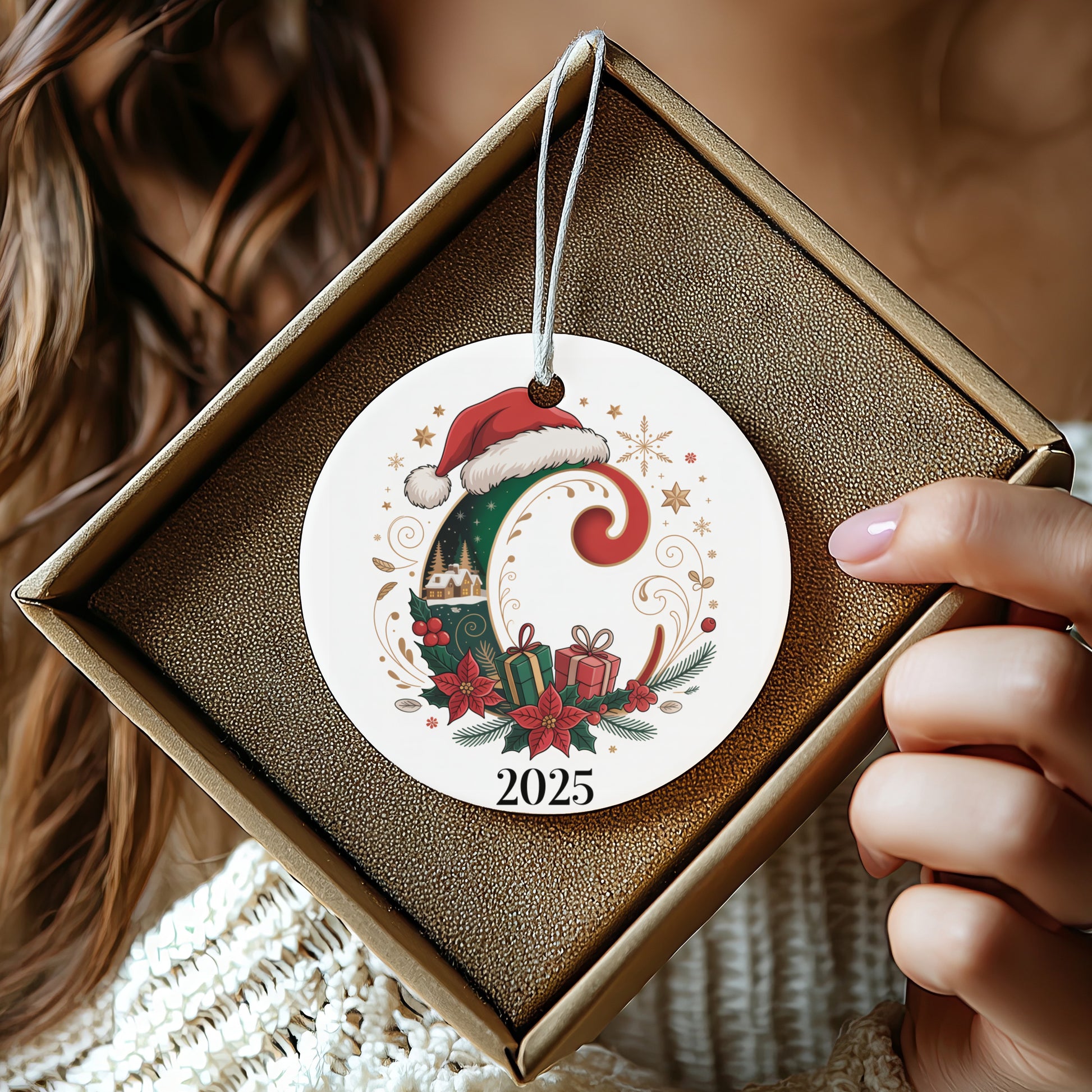 2025 Santa Hat Christmas Tree Ornament product